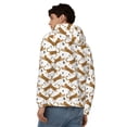 thumbnail image 4 of Vsdgher Leopard Print Mens Hoodies Zip Hoodie, Hoodies for Men, Zip-up Hooded Sweatshirt-Small, 4 of 5