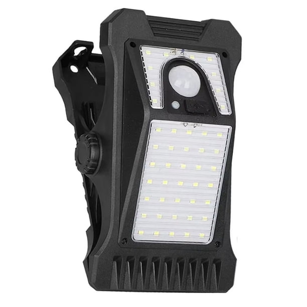 Lámpara Solar para Jardín, Luz Solar con Clip para Exteriores, Impermeable, para Acampar, Cercas, Calles, Decoración de Pared.