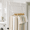 White, variant on Over the Door Expandable Clothes Hanger Rack, Metal Door Hanging Bar with Side Hooks, 17 to 23.75 Inch, for Clothes and Towels