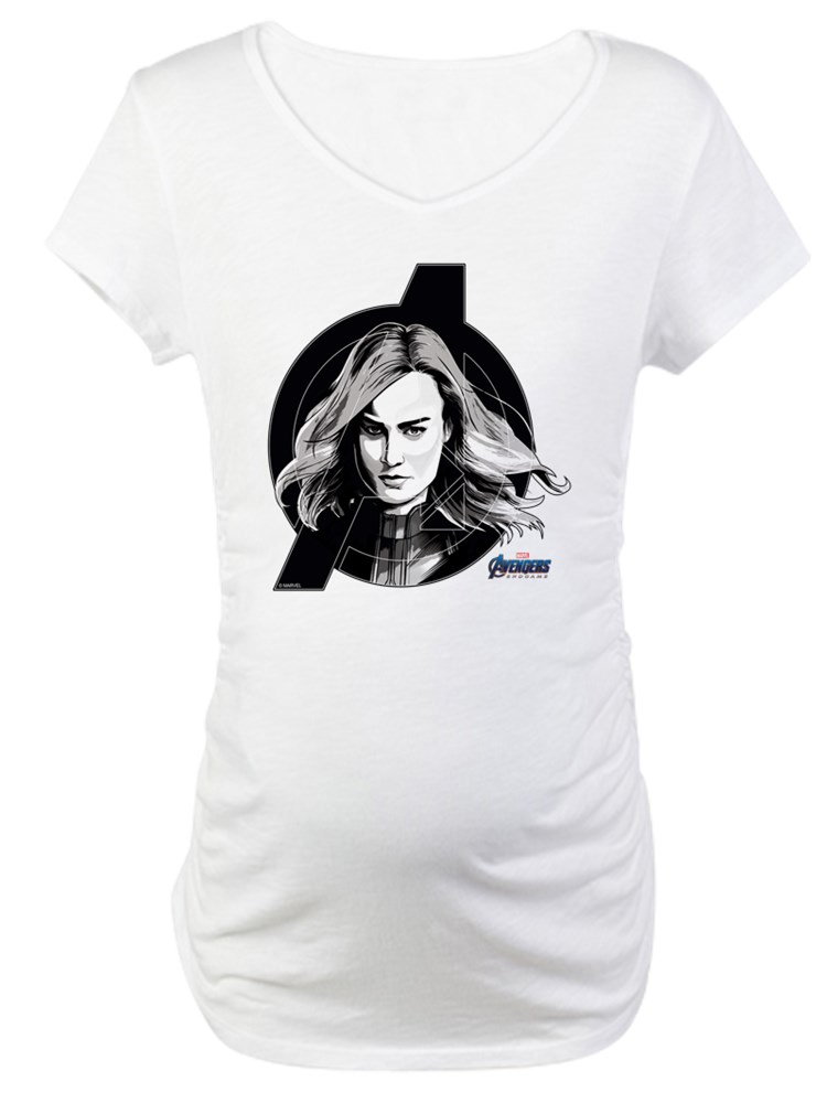 Captain Marvel Maternity T Shirt 