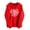 #01 Red, variant on Women's Sweatshirt Valentine's Day Print Hoodies Long Sleeve Sweatshirts Hooded Pullover Tops with Pocket Hooded Sweatshirts Casual Hoodie