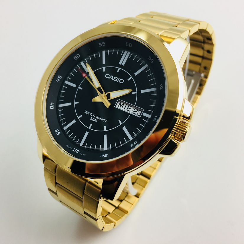 casio gold tone watch