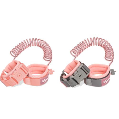 Outdoor Harness for Children. Black and Pink Anti-Lost Wrist Link