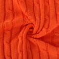 thumbnail image 5 of Cotton Knitted Throw Blanket Soft Warm Cable Knit Blanket , Orange, 5 of 7