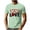 #02 Green, variant on Busydd Mens Workout Shirts Fashion Short Sleeve Valentines Graphic Tees Men Casual Summer Round Neck T Shirts for Man L