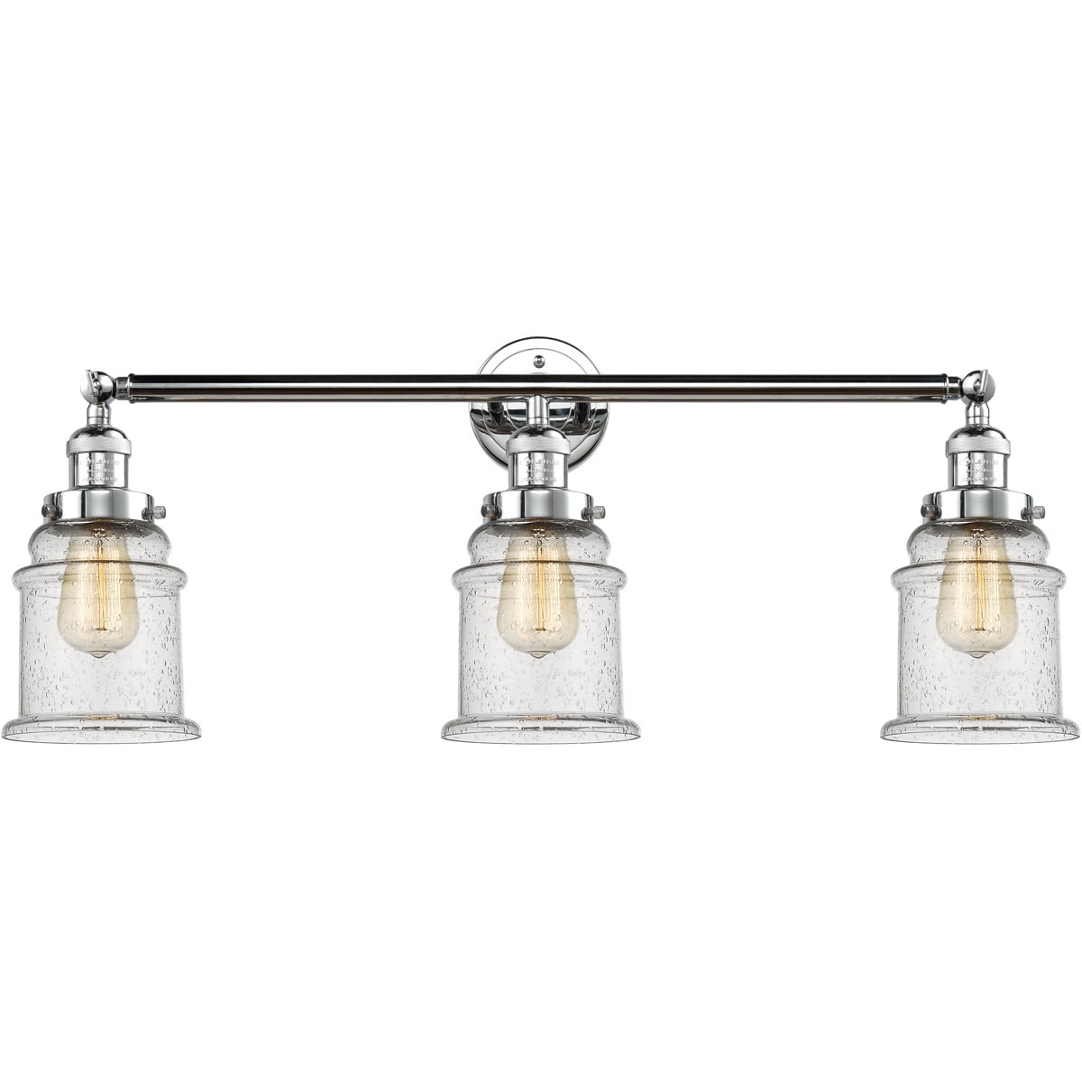 Bathroom Vanity 3 Light Fixtures With Polished Chrome Finish Cast Brass