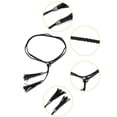 thumbnail image 2 of INSPIRE CHIC Womens Tassels Braided Waist Belt Woven Skinny Belts for Dress Brown & Black, 2 of 7