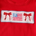 thumbnail image 5 of Staki Independence Baby Romper Baby Girl Romper Bodysuit+Ruffle Tutu Shorts Bloomer July 4th Clothes 0-18M(Red,0-3 Months), 5 of 9