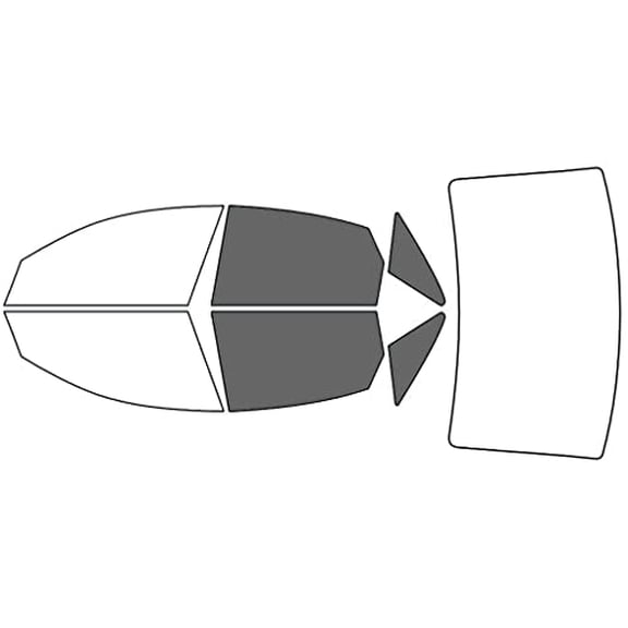 Rvinyl Window Tint Kit Compatible with Audi A6 2012-2018 (Sedan) - Back Precut Kit - 35%