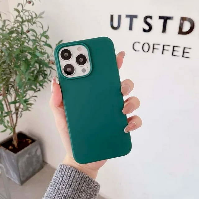 Fashion Soft Matte Solid Color Shockproof Phone Case for IPhone 14 Plus 13 12 11 Pro Max Silicone Back Cover for IPhone 13pro LXY
