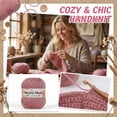 thumbnail image 6 of 1Pc Merino Wool Yarn For Crochet, Soft Hand Knitting Thread For Diy Crafts Scarf Hat Blanket, Ideal For Beginners & Enthusiasts, 6 of 7