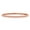 Rose Gold Plated Silver, variant on Yellow Gold Plated Silver White Moissanite 7 inch Round Bangle Bracelet for Women | 1.30 Cttw | With Secure Locking