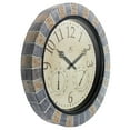 thumbnail image 2 of Infinity Instruments Inca II 18 Inch All Weather Station Mosaic Wall Clock, 2 of 7
