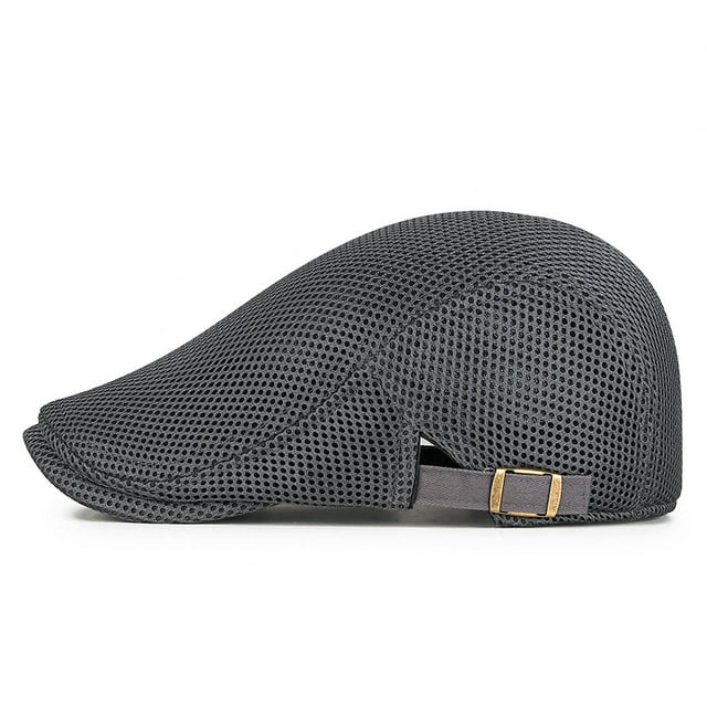 Gorra plana de malla Gatsby Newsboy para hombre, ligera