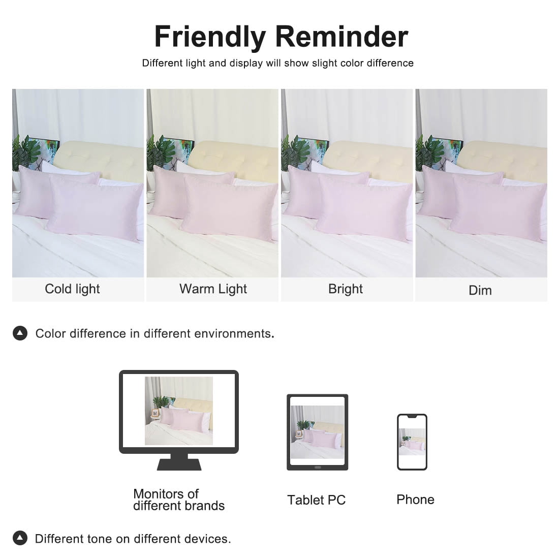 Unique Bargains 6 Pack Satin Pillowcase with Zipper, Travel, Lavender Gray