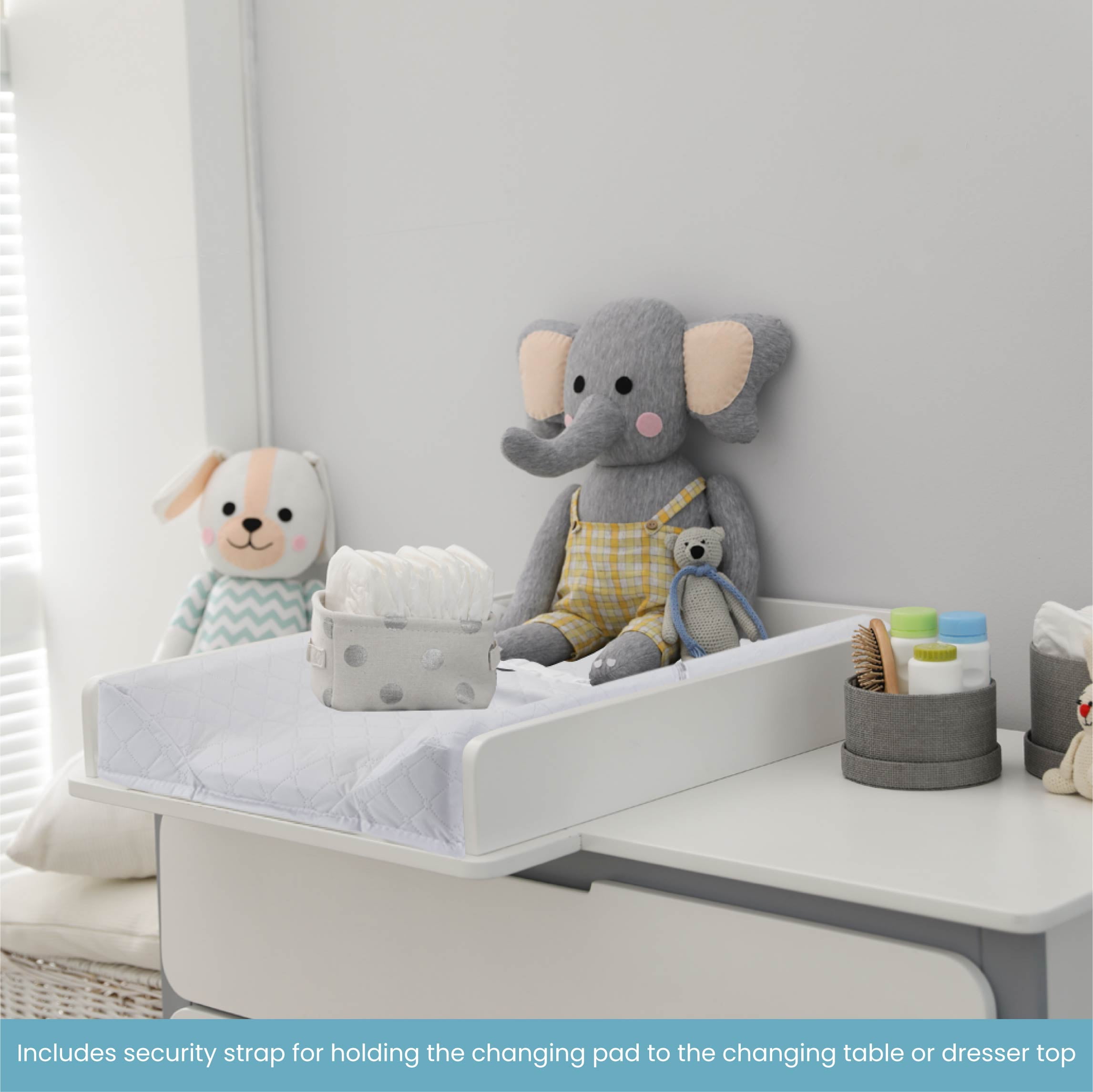 LA Baby Combo Pack with 30 Contour Changing Pad and White Terry Cover