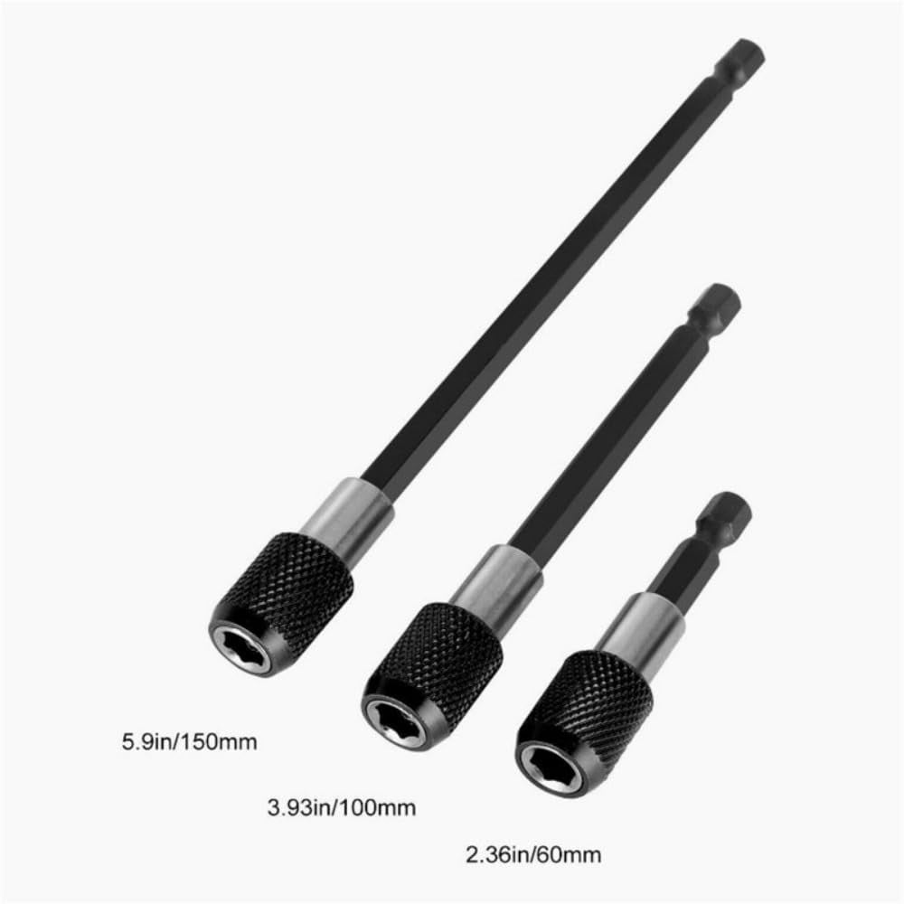 8Pcs Flexible Drill Bit Extension Set With 1/4In Hex Shank For Hex Nut Drivers Impact Hole Saws Shovel Drills