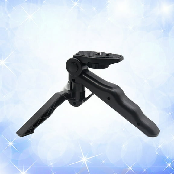 MLINS 1Pack Small Tripod with Portable and Adjustable Design for Camera and Phone in Black Finish