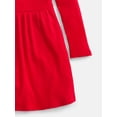 thumbnail image 3 of Wonder Nation Girls' Shimmer Knit Dress with Long Sleeves, Sizes 4-18 & Plus, 3 of 3