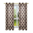 thumbnail image 7 of Yayeee Window Curtains Set of 2 for Living Room Light Filtering 63"x42", Checkered Starts Pattern, 7 of 7