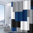 thumbnail image 1 of Cortina de ducha Awellife, moderna, para baño, color azul marino, para hombre, 1 of 7
