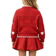 thumbnail image 6 of Lovzfmll Girl's Knit Set, Long Sleeve Top & A-Line Skirt, Casual Wear for Little Girls, 5-6 Years, 6 of 6