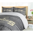 thumbnail image 5 of Ambesonne Fitness Duvet Cover Sets, Club Wood Planks, 2-Queen, Pale Yellow Black Grey, 5 of 7