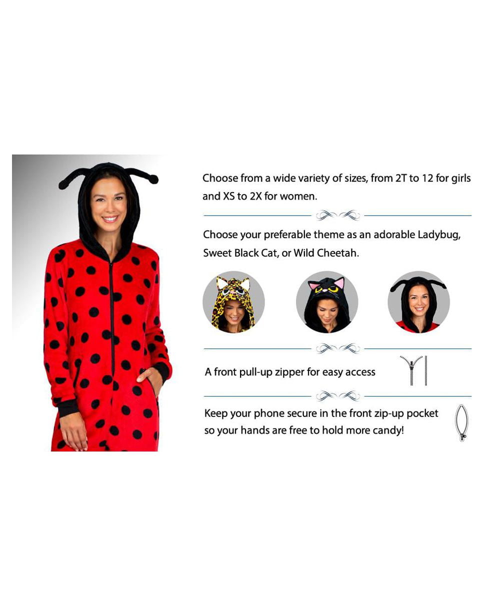 Halloween Mommy & Me Onesie Pajama Costume, Cheetah (Womens), Size: M, Prestigez