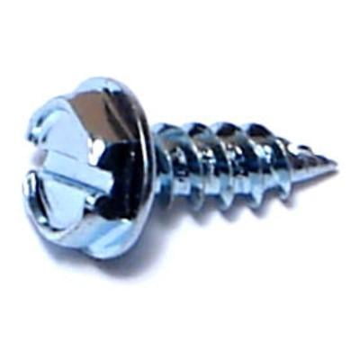 

#7 x 1/2 Zinc Plated Steel Hex Washer Head Speed Point Sheet Metal Screws SMSHWS-146