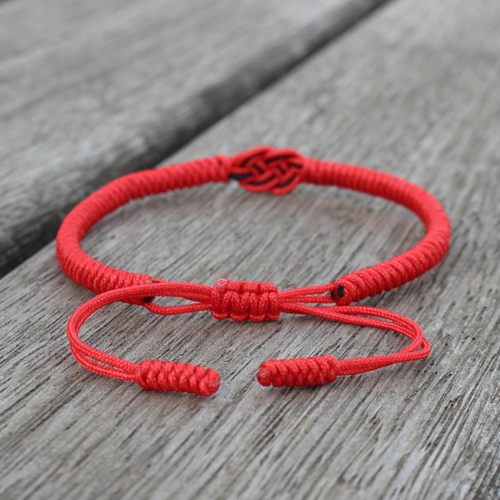 Men's Leather Cord Bracelet with Magnetic Closure (Red) – LINK UP |Men's  Accessories