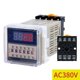 thumbnail image 1 of Dh48s-s Programmable Digital Time Relay Cycle Control No Nc Time Delay Relay Socket With Base Dc 12v 24v Ac 220v 380v, 1 of 4