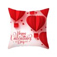thumbnail image 2 of Puntoco Fundas de almohada para el día de San Valentín, 18 x 18 pulgadas, funda de almohada de tela con efecto piel de melocotón, decoración para el día de San Valentín para sofá, 2 of 5