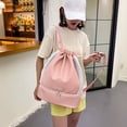 thumbnail image 4 of Drawstring Backpack Adjustable Strap Basketball Bag for Women Men (Black), 4 of 9