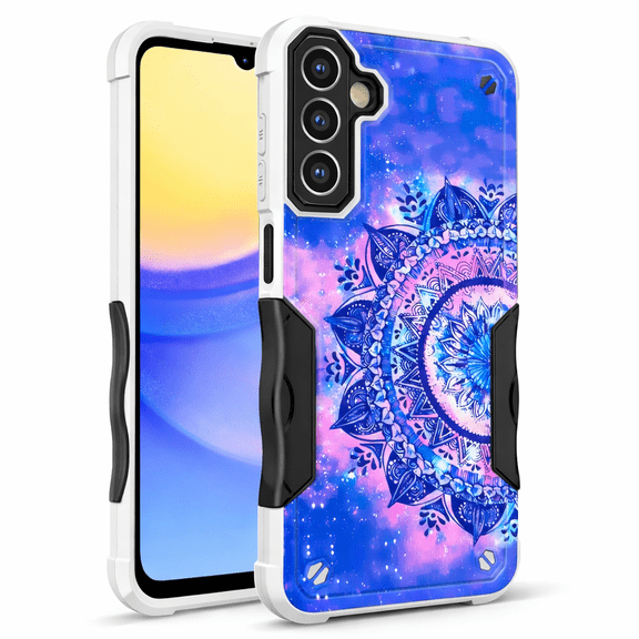 Samsung Galaxy S21 5G Case (6.3"), Rosebono Slim Hybrid Shockproof Hard Cover Graphic Fashion Colorful Skin Cover Armor Case for Samsung Galaxy S21 5G (Mandala)