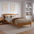 thumbnail image 3 of AFI Florence Twin-XL Solid Wood Low Profile Platform Bed, Light Toffee, 3 of 14