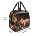 thumbnail image 3 of Disketp Cat Asleep Among Flowers Bolsa Térmica para Almuerzo para Hombre y Mujer, Ideal para Trabajo, Senderismo y Picnic, 3 of 8
