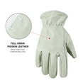 thumbnail image 6 of HANDLANDY Leather Work Gloves, Stretchable Wrist Rigger Glove for Men & Women, 6 of 7