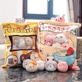 thumbnail image 2 of Linda bolsa de juguete de peluche, almohada suave, juguetes de peluche, regalos creativos, decoración de la habitación (gris), 2 of 2