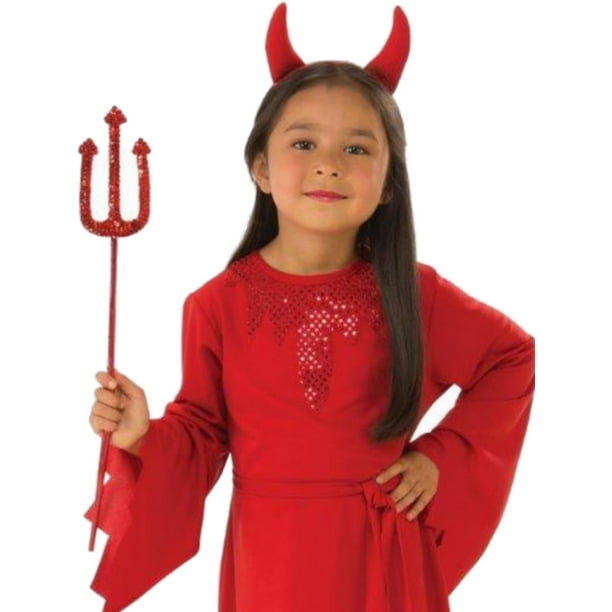 Déguisement robe de petit diable pour fille - Marque - Rouge - Tulle - 4  ans et plus