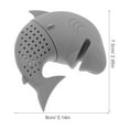 thumbnail image 2 of TABLZONE Cute Silicone Tea Strainer Grey Easy to Clean Loose Leaf Tea Infuser for Home, 2 of 7