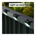 thumbnail image 3 of Luces solares impermeables IP65, paquete de 12 luces LED cálidas para jardín para cercas, terrazas y escaleras, iluminación exterior con energía solar, 3 of 5