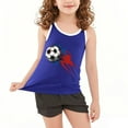 thumbnail image 4 of BLTIBY 2025 Girls Boys Tank Top Summer Sleeveless Funny T Shirt for Teen Toddler Infant Round Neck Printed Fashion Casual Vest Blouse Blue 10-11 Years, 4 of 6