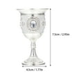 thumbnail image 2 of Vintage Decor Glass Tumblers Rhinestone Exquisite Drinking Cup Stemware European Style Tall Feet, 2 of 6