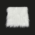 thumbnail image 5 of FabricLA Faux Fur Fabric - 8 Pieces Square Fur Material Fabric - 10” X 10” Inches (25cm x 25cm) - Shaggy Fur Patches Fabric Cuts Chair Cover Seat Cushion for DIY Craft - White, 5 of 9