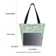 thumbnail image 3 of Fotbe Cute Dogs Corgi Bolsa de Playa con Estampado, Bolsa de Hombro, Bolsa de Mano Espaciosa, Bolsa de Viaje Ligera, Bolsa de Compras Versátil, 3 of 6