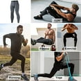 thumbnail image 5 of Men's Thermal Compression Pants, Athletic Sports Leggings & Running Tights, Wintergear Base Layer Bottom - grey, 5 of 5