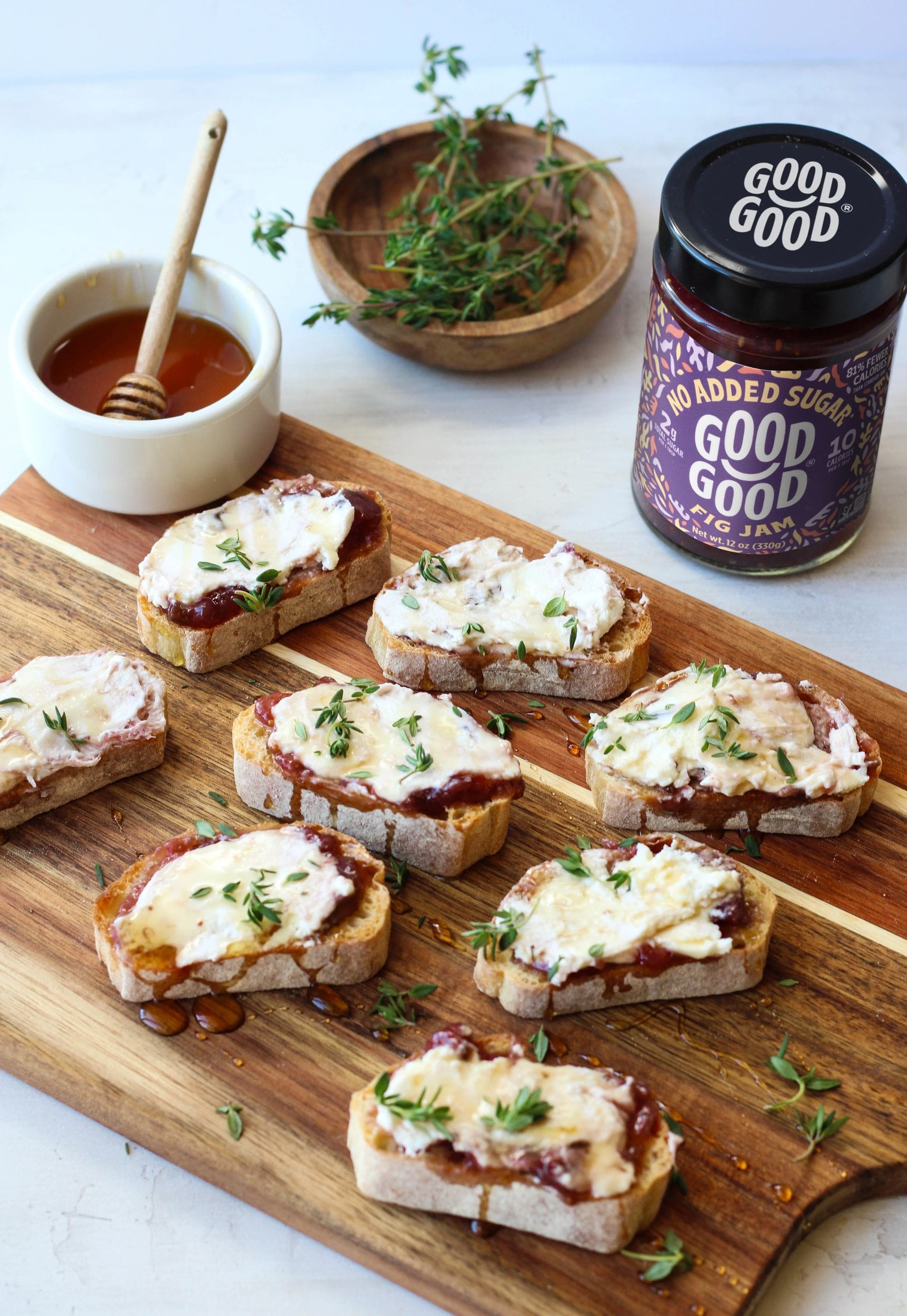 GOOD GOOD No Added Sugar Fig Jam, Low Calorie, Keto Friendly, 12 oz, 2 pack