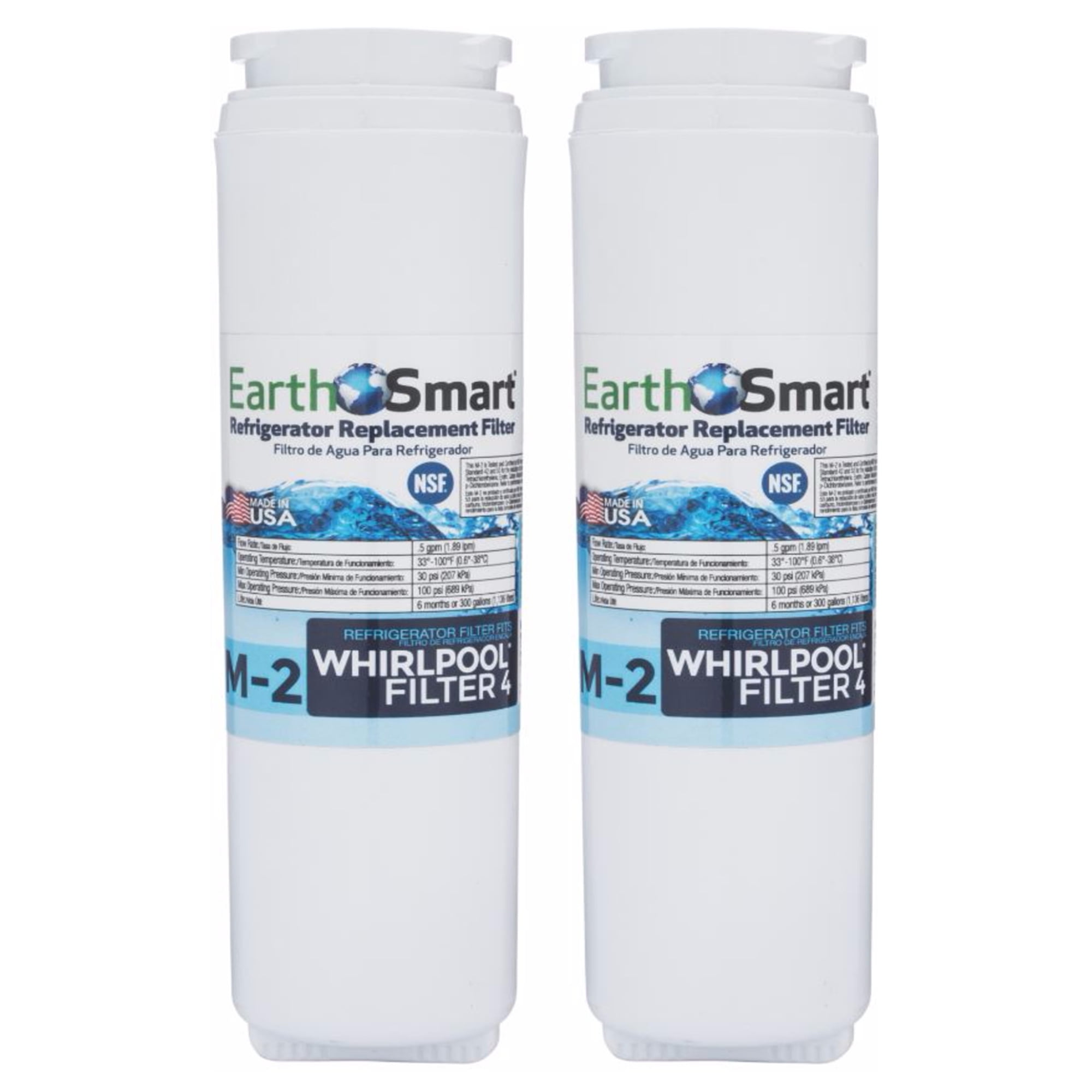 EarthSmart M-2 Refrigerator Replacement Filter For Whirlpool Filter 4