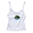 thumbnail image 3 of Women's Tanks Lightweight Ribbed Print Vest for Everyday Wear Green L, 3 of 4