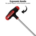 thumbnail image 3 of Teng Tools 8mm 6 Point Opening Durable Chrome Vanadium Steel T-Handle Nut Driver - MDNT408, 3 of 3